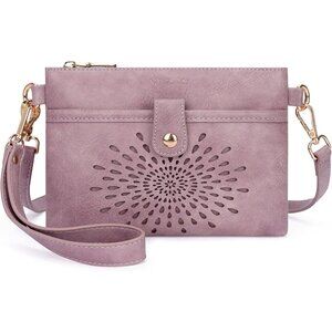 Women 05-purple Wallet Imported Zipper Purse Crossbody Bags